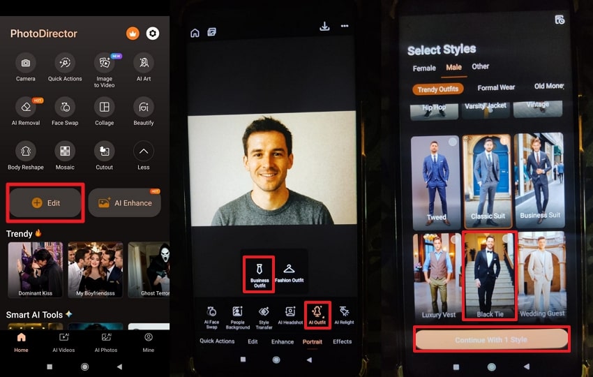 photodiector ai outfit featue